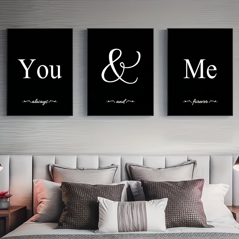 Home Decor Quotes - 3-delige Nordic You And Me Quotes