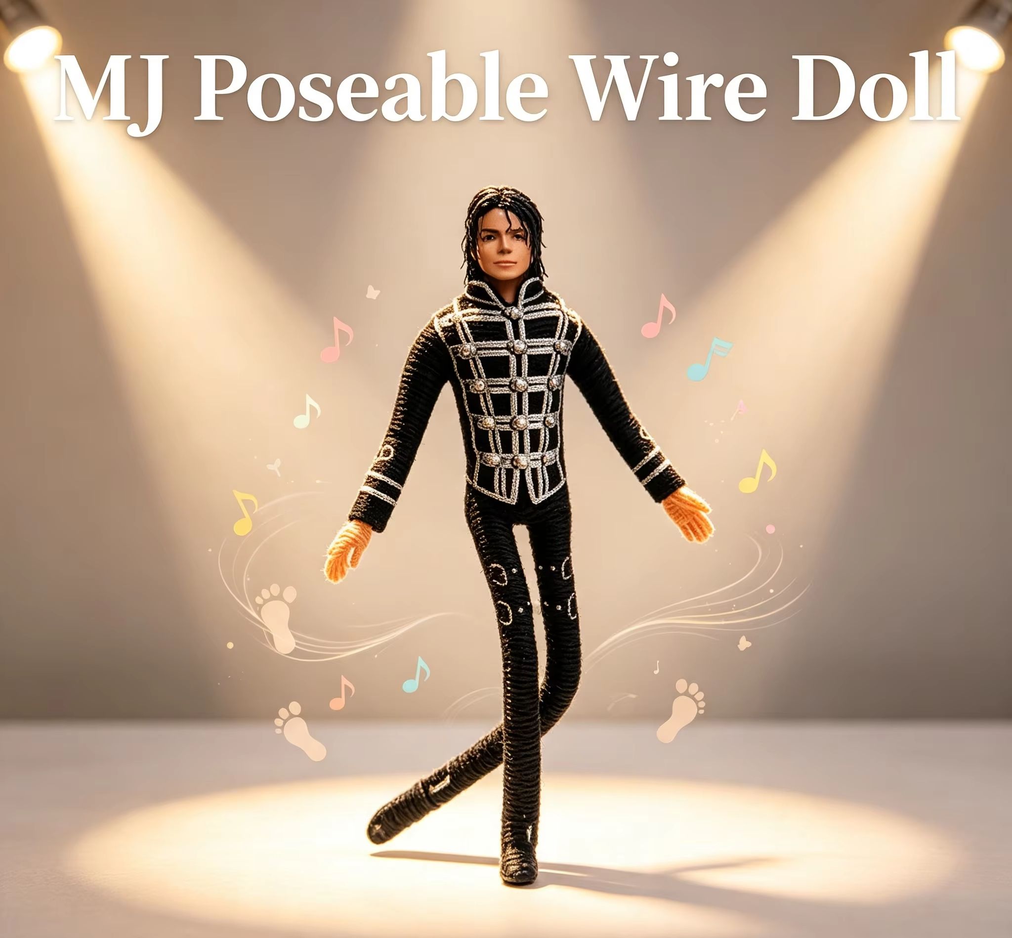 Home Decor Market - Michael Jackson Beweegbare Joint Pluche Gevulde