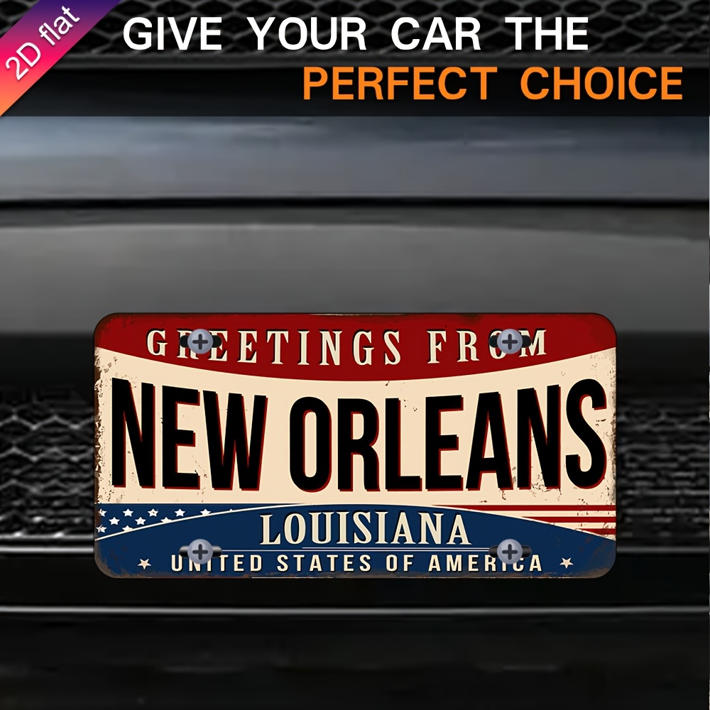 Home Decor New Orleans - Aluminium kentekenplaat wanddecoratie - UV-geprint metalen