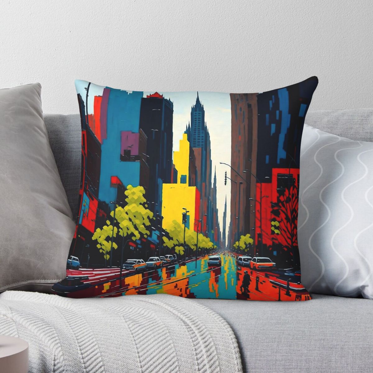Home Decor Melbourne - Melbourne Australië Stad Esthetische vierkante kussensloop