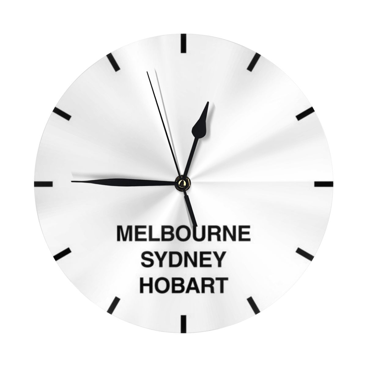 Home Decor Melbourne - Melbourne Sydney Hobart Tijdzone Nieuwsruimte Wandklok