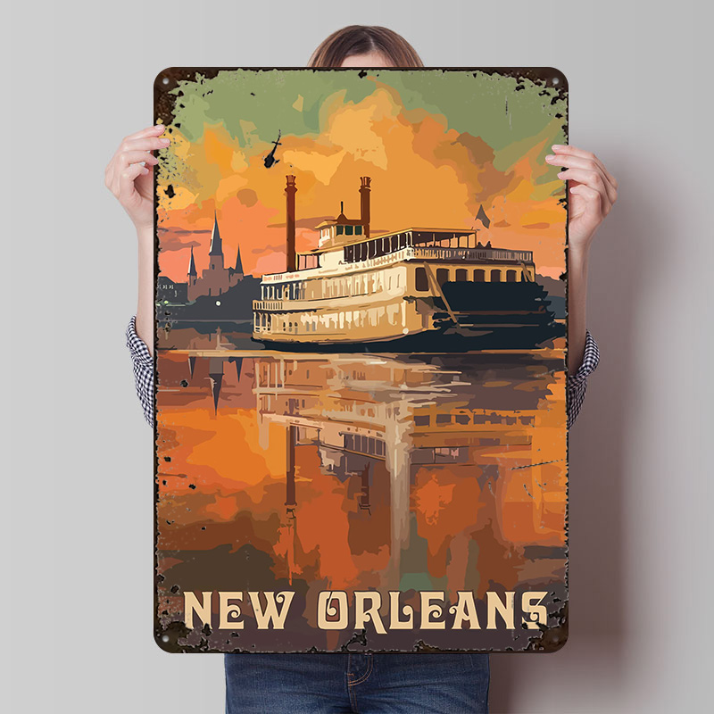 Home Decor New Orleans - Reizen naar New Orleans Gedrukte Posters