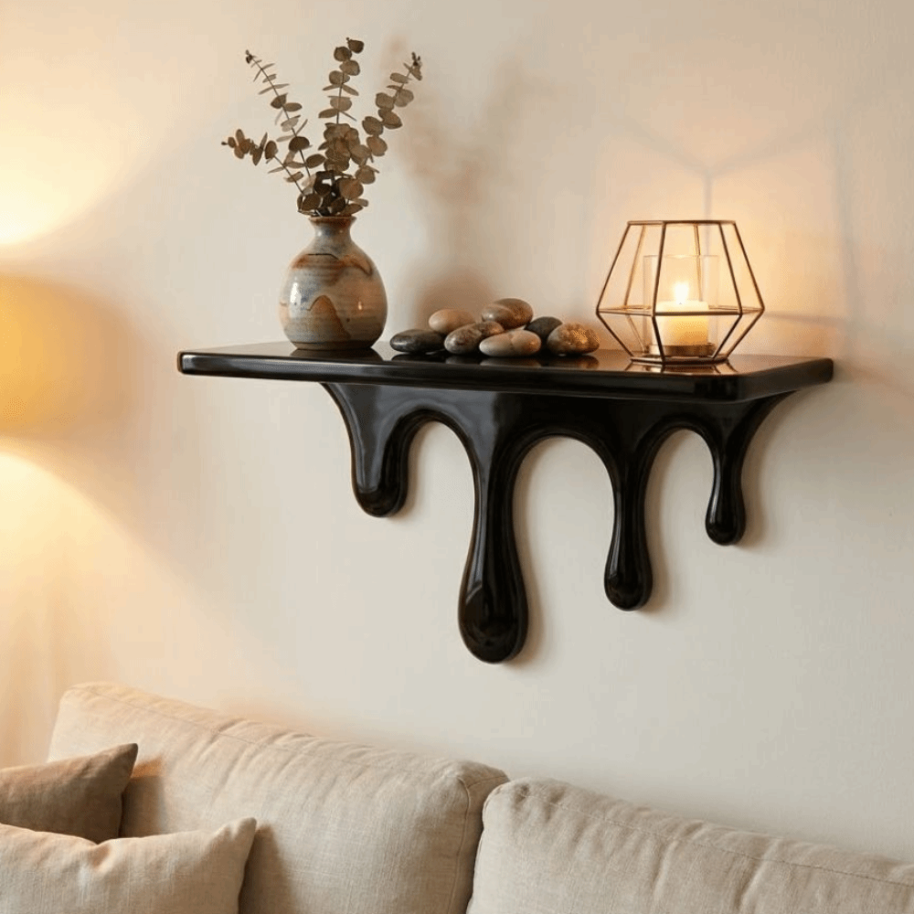 Floating Shelves - Klassieke 3D-geprinte zwevende plank van kunststof,