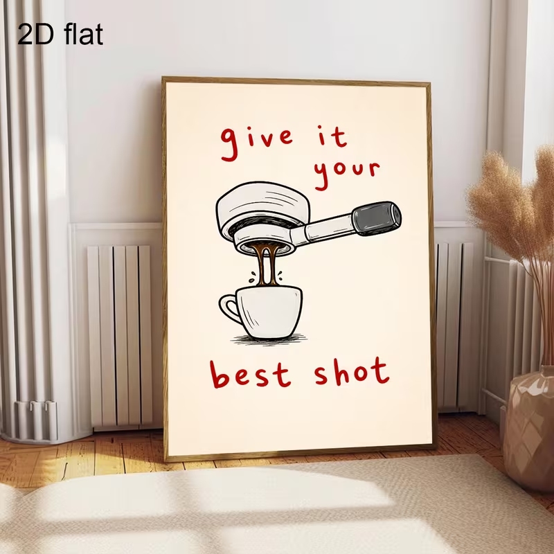 Home Decor Quotes - Moderne 'Geef je beste' citaten wanddecoratie