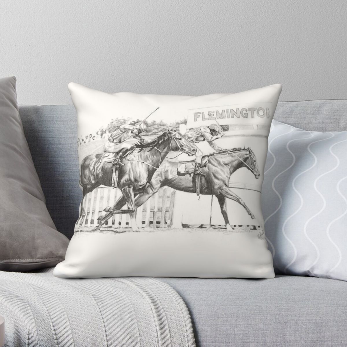 Home Decor Melbourne - Melbourne Cup Dressuur Kussensloop Polyester Linnen