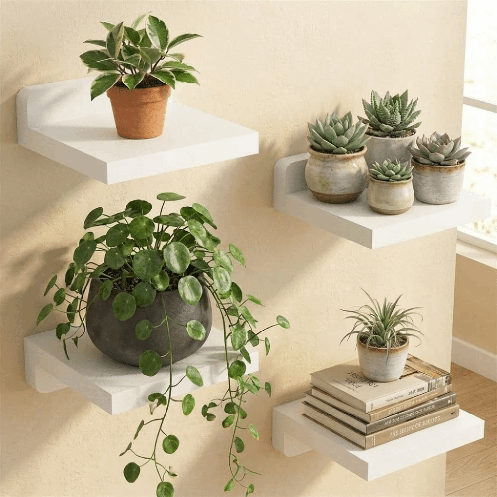 4 STKS Houten kleine zwevende  - Floating Shelves recensie en prijs