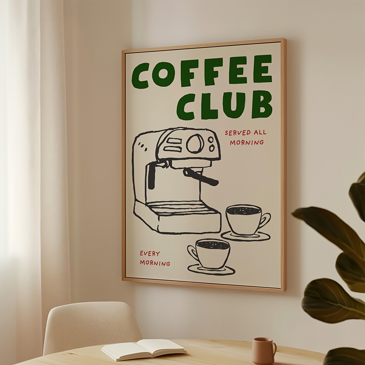 1pc frameloze cartoon dier tek - Home Decor Minimal recensie en prijs