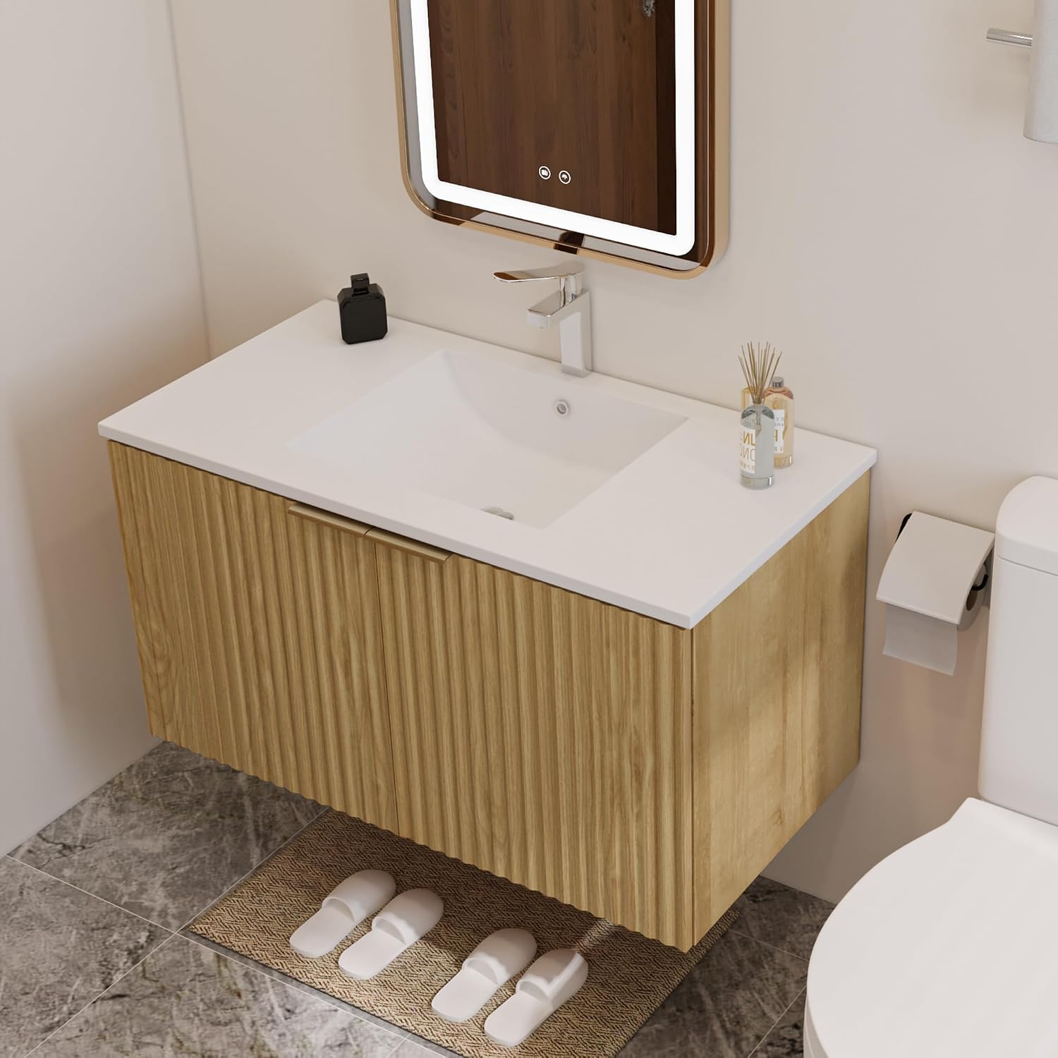 Moderne zwevende badkamermeube - Floating Shelves recensie en prijs