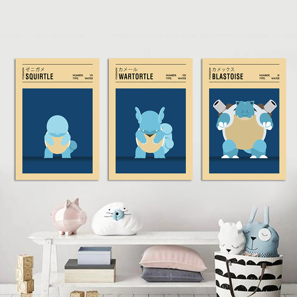 Retro Pokemon minimalistische  - Home Decor Minimal recensie en prijs