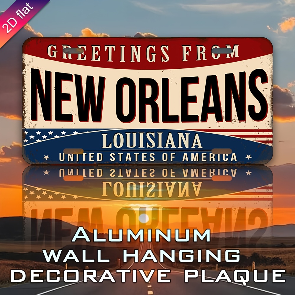 Aluminium kentekenplaat wandde - Home Decor New Orleans recensie en prijs