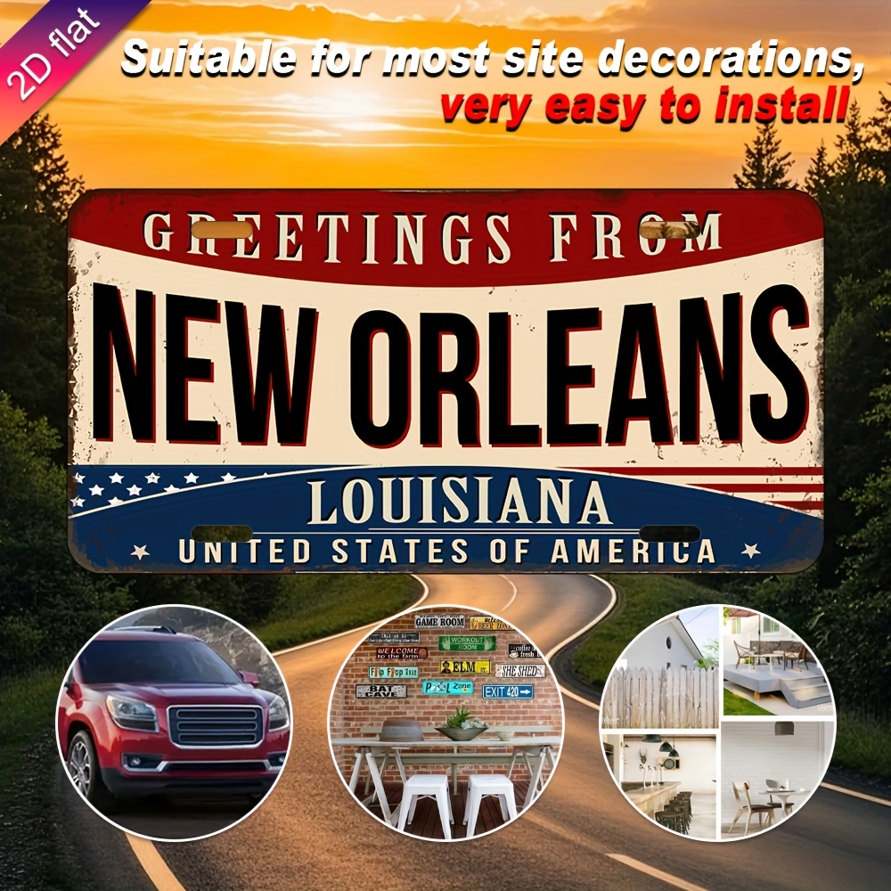 Aluminium kentekenplaat wandde - Home Decor New Orleans recensie en prijs