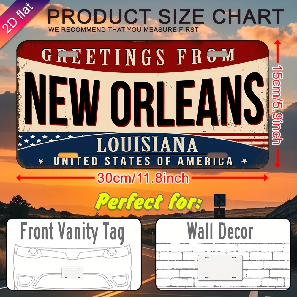 Aluminium kentekenplaat wandde - Home Decor New Orleans recensie en prijs