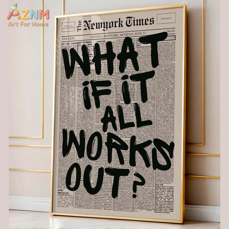 AZNM Wat als het allemaal goed - Home Decor Quotes recensie en prijs