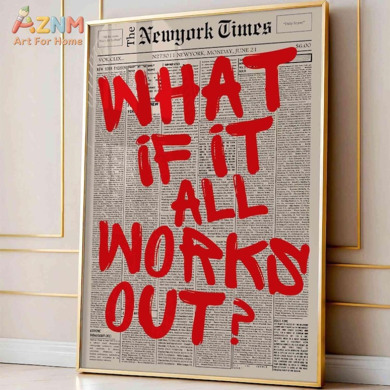 AZNM Wat als het allemaal goed - Home Decor Quotes recensie en prijs