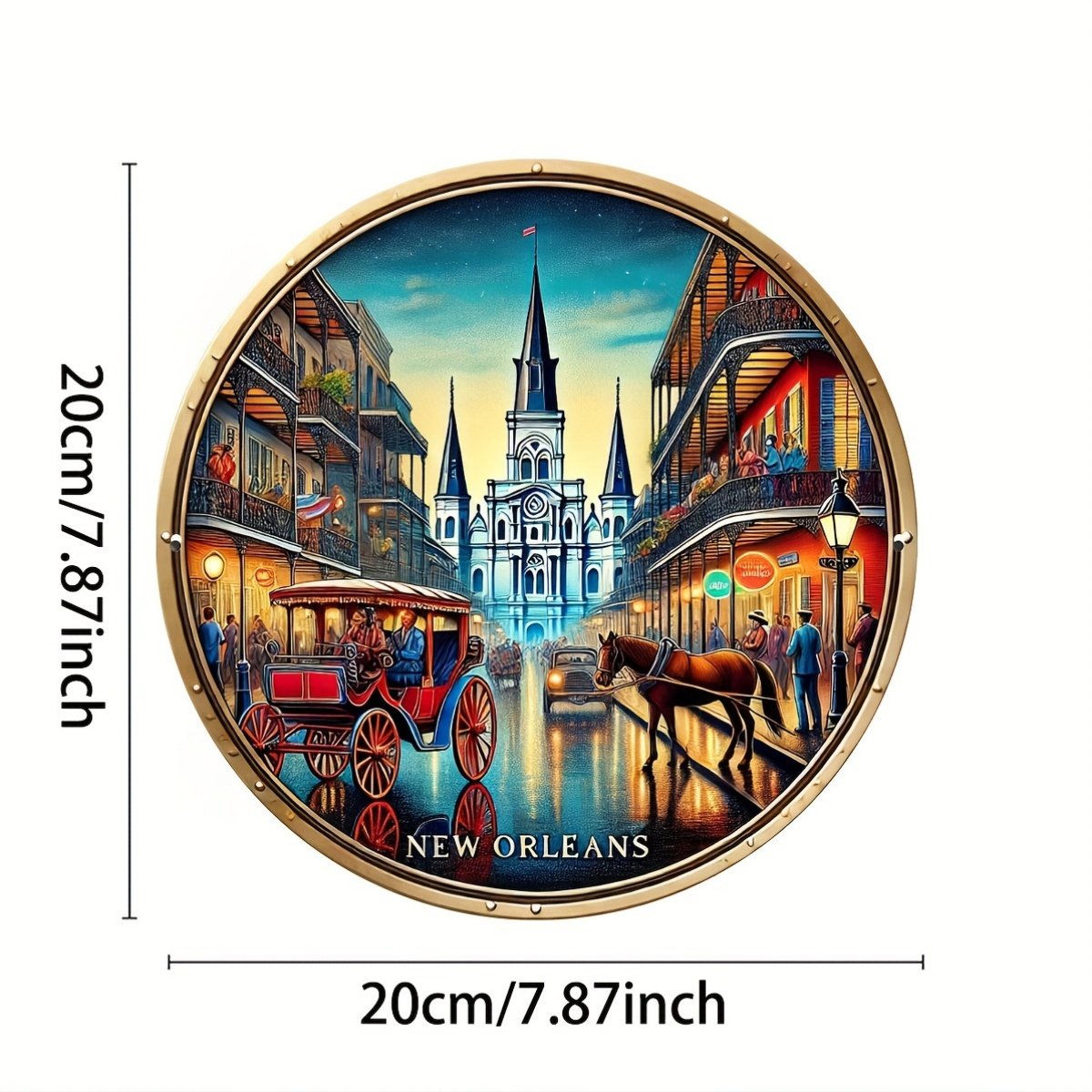 2D Metalen Bord New Orleans Vi - Home Decor New Orleans recensie en prijs
