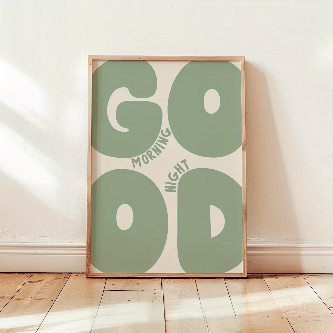 Moderne groene goedemorgen goe - Home Decor Quotes recensie en prijs
