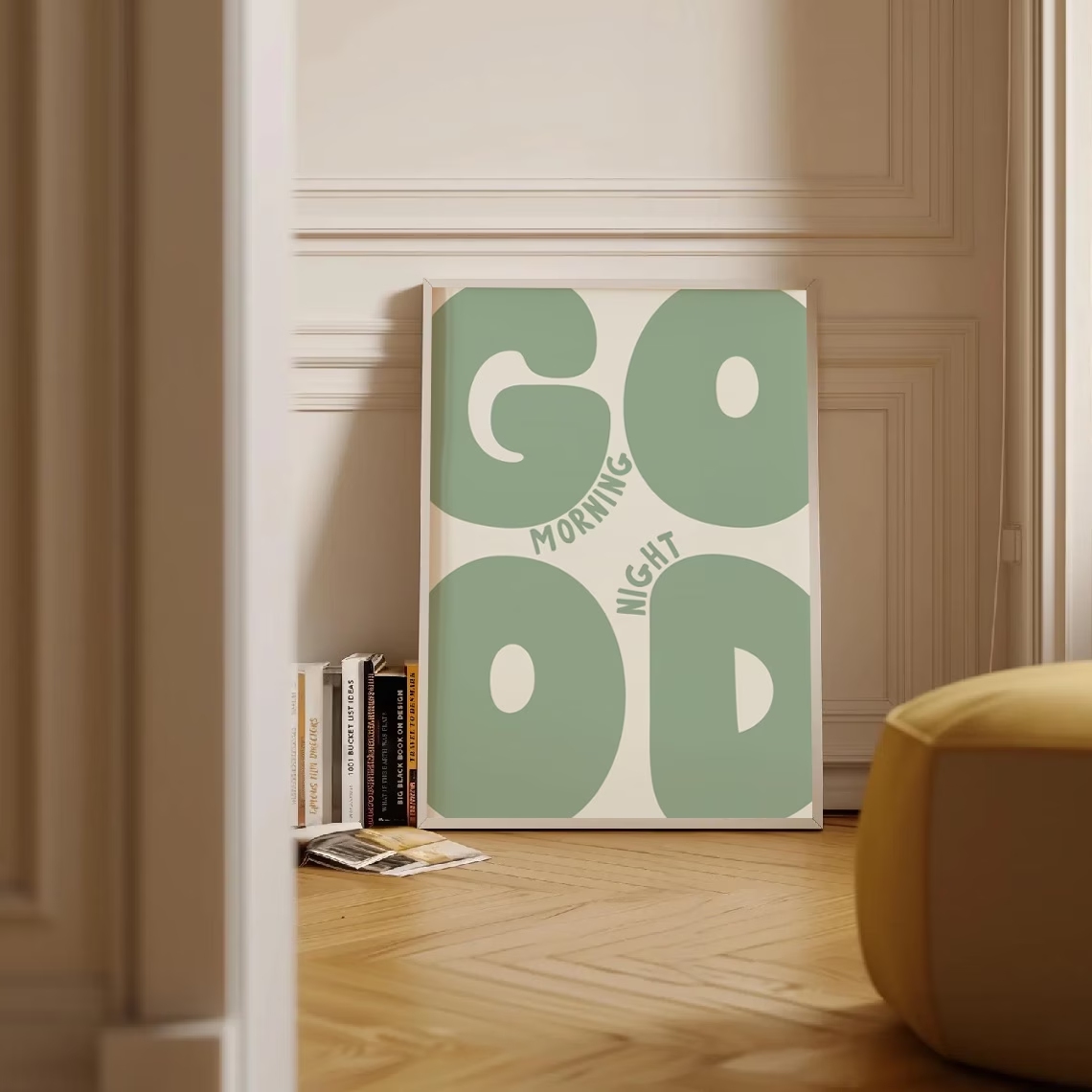 Moderne groene goedemorgen goe - Home Decor Quotes recensie en prijs
