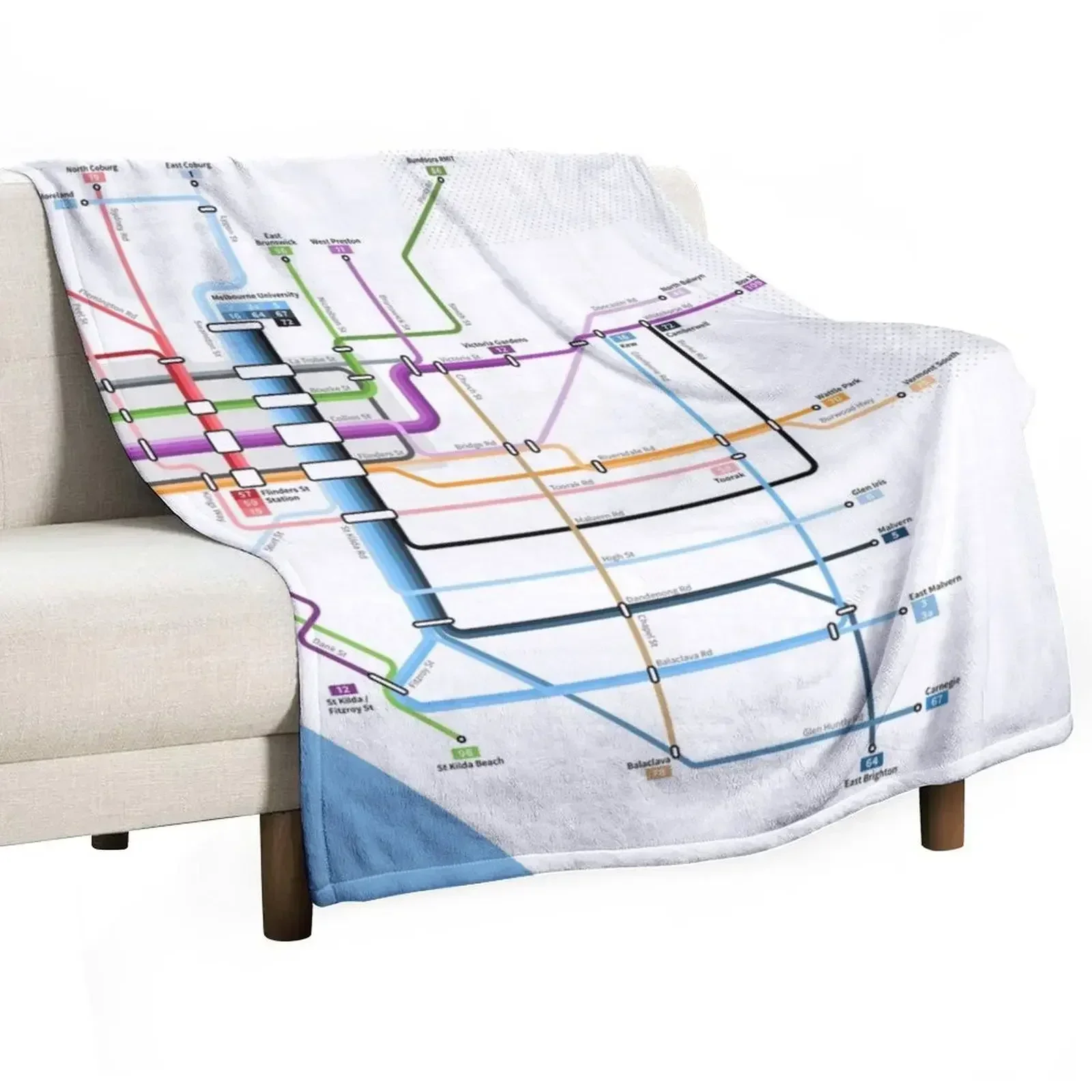 Melbourne Tramnetwerk Kaart De - Home Decor Melbourne recensie en prijs