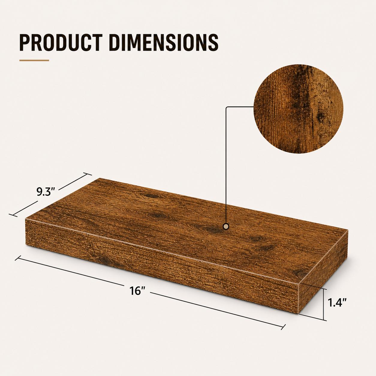 2 stuks rustieke houten zweven - Floating Shelves recensie en prijs