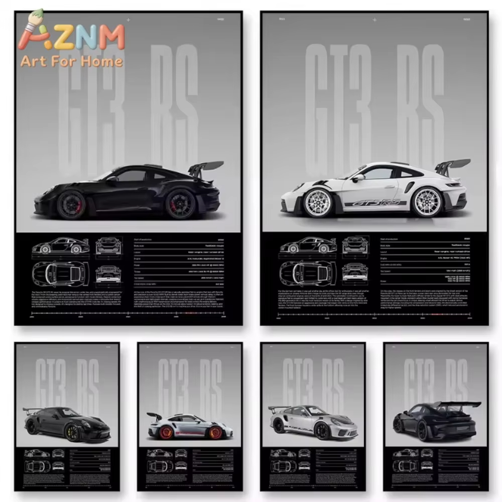 1pc Minimalistische 911 GT3-RS - Home Decor Minimal recensie en prijs