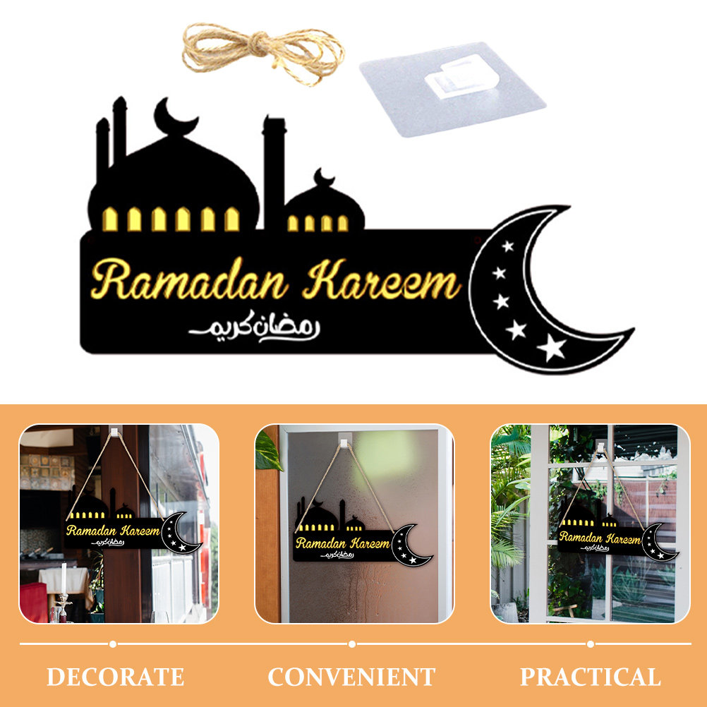 Eid Ramadan Houten Hangplaatje - Home Decor Ramadan recensie en prijs