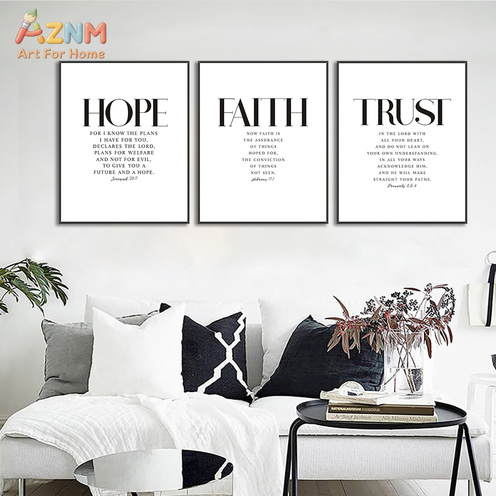 AZNM Geloof Hoop Vreugde Vrede - Home Decor Minimal recensie en prijs