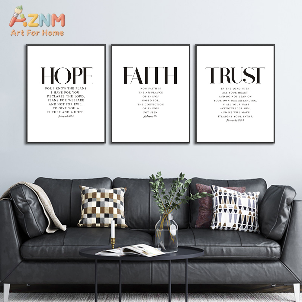 AZNM Geloof Hoop Vreugde Vrede - Home Decor Minimal recensie en prijs