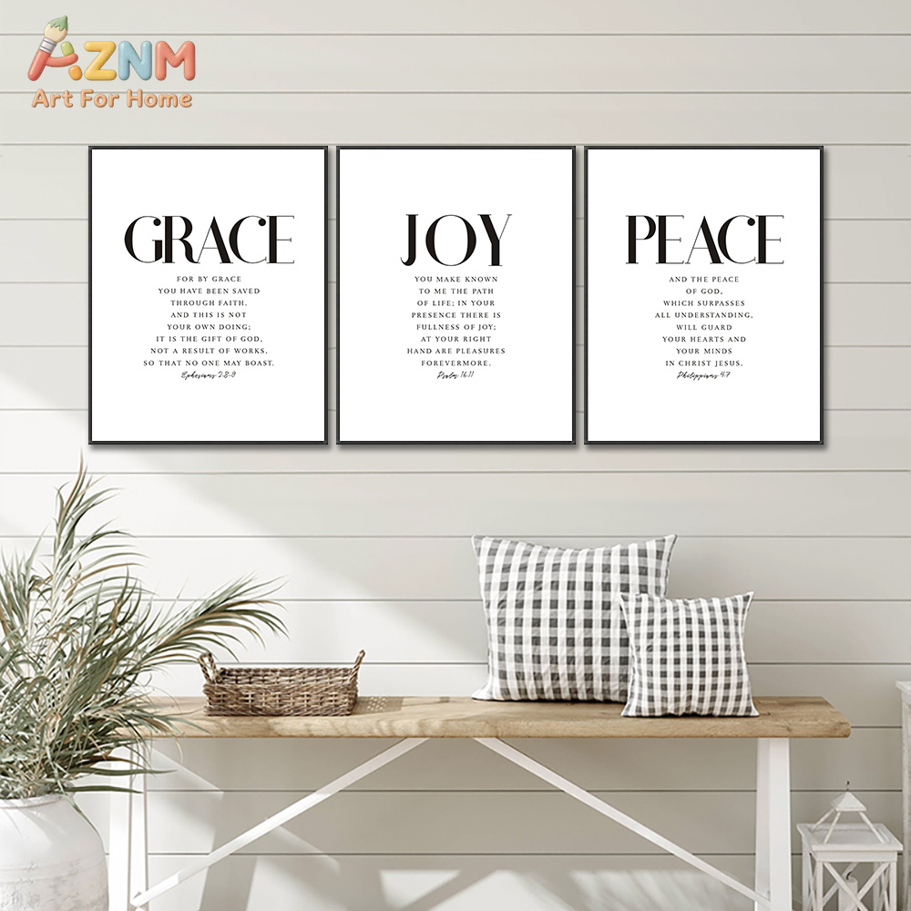 AZNM Geloof Hoop Vreugde Vrede - Home Decor Minimal recensie en prijs
