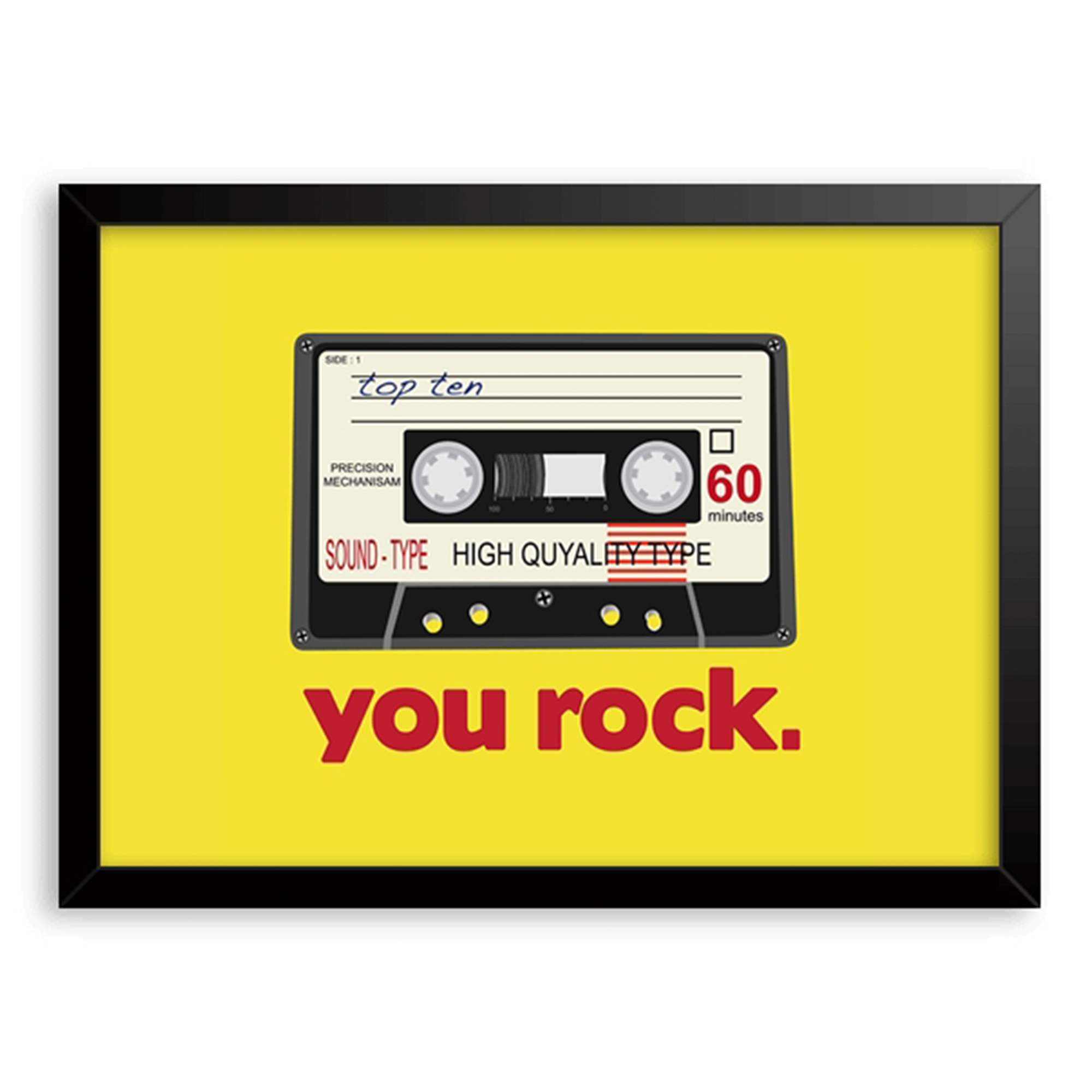 Moderne gele You Rock Quotes W - Home Decor Quotes recensie en prijs