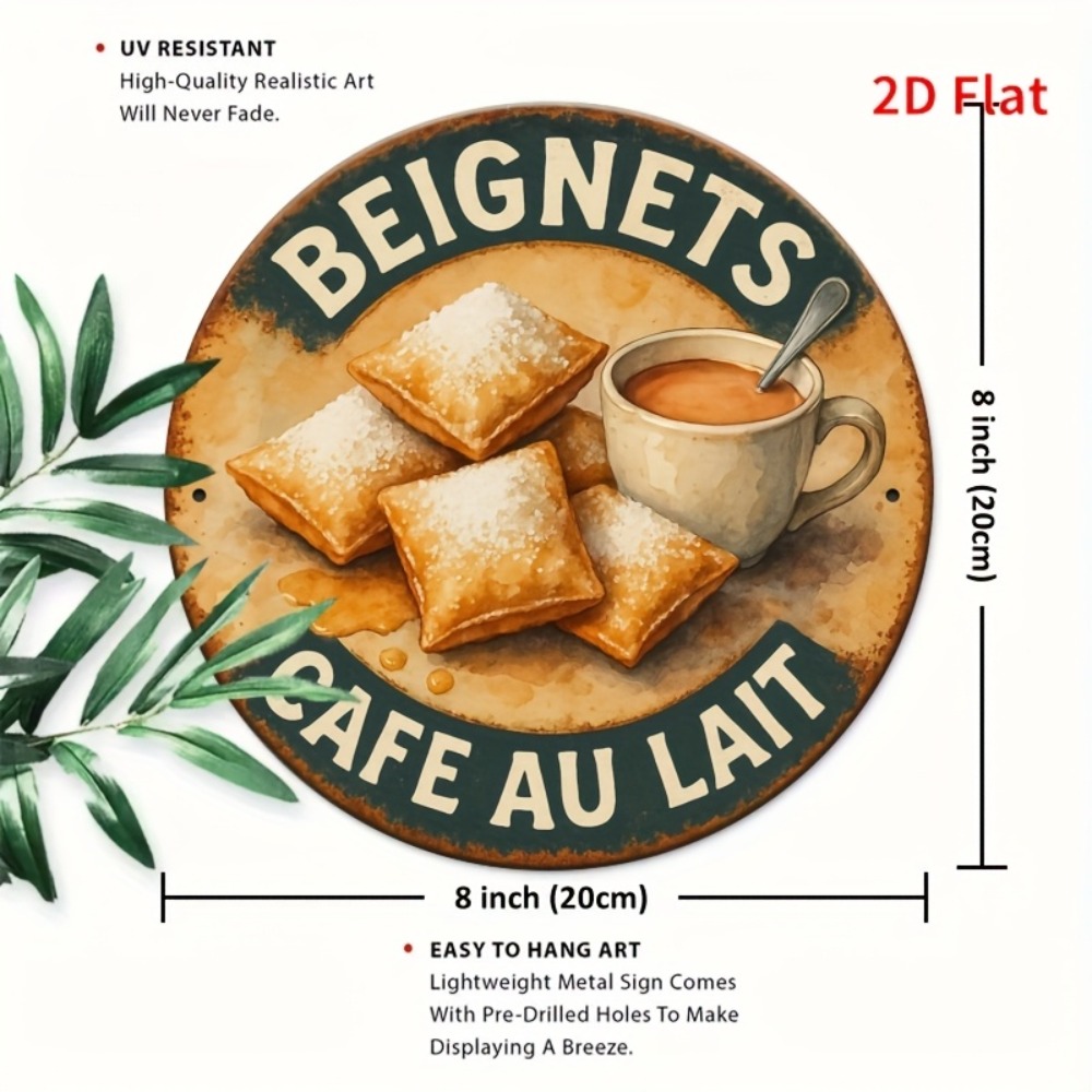 Aluminium wandbord 'Beignets C - Home Decor New Orleans recensie en prijs