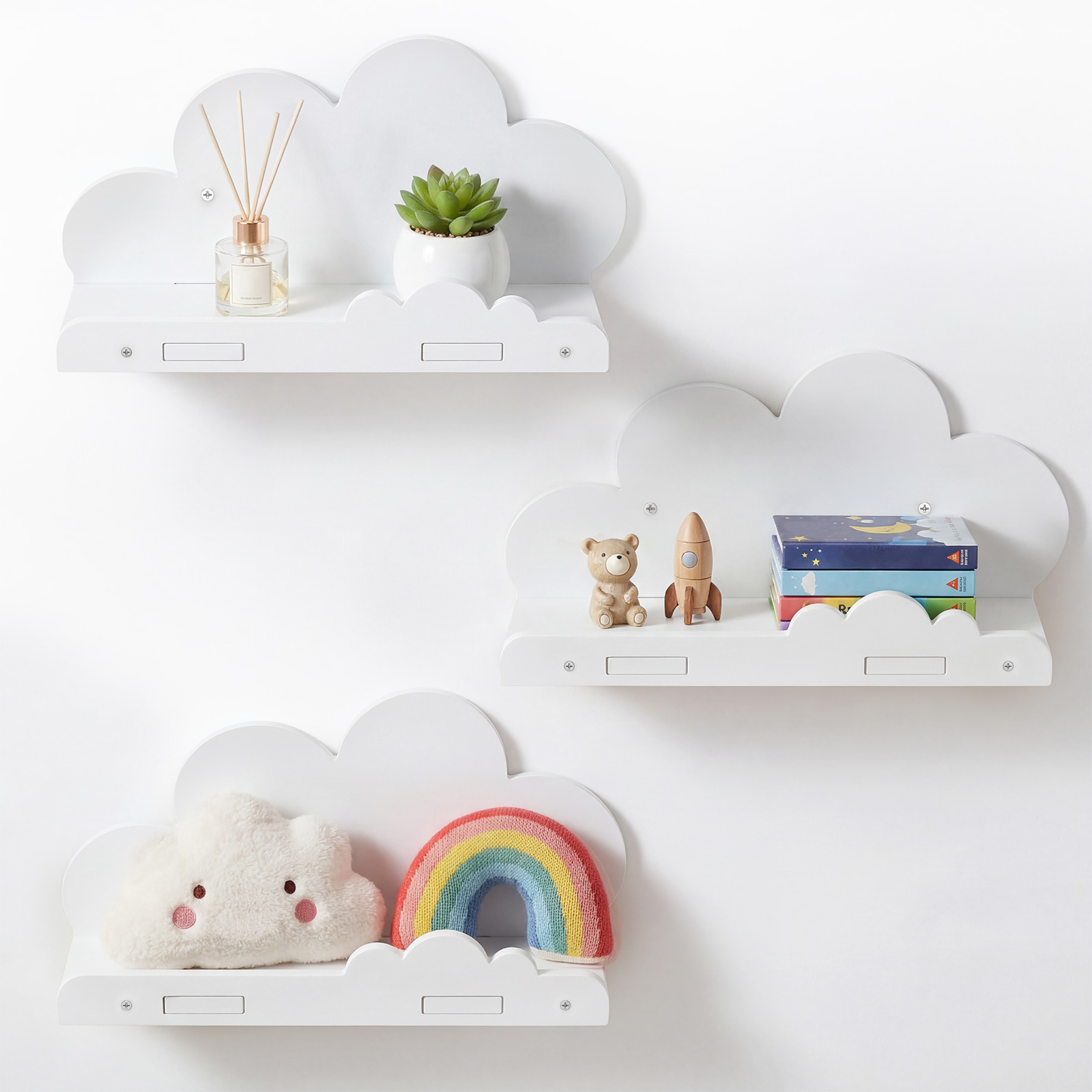 3 stuks wolkvormige zwevende w - Floating Shelves recensie en prijs