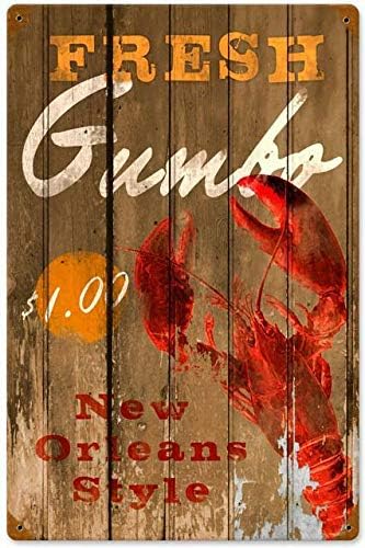 Tin Sign Vintage Chic Art Deco - Home Decor New Orleans recensie en prijs